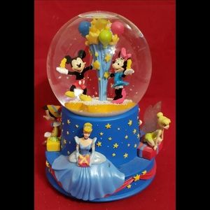 Collectible Walt Disney 100th Year Anniversary Snow Globe Music Box